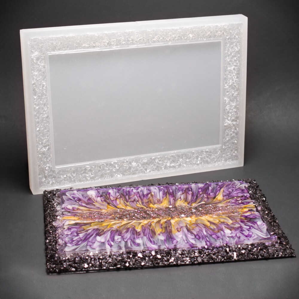 Handmade Crystal Edge Vanity Tray Mold