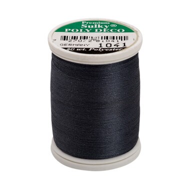 Sulky 40 Wt. Poly Deco Thread - Med. Dk. Gray - 900 yd. Spool