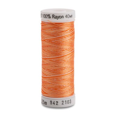 Sulky 40 Wt. Rayon Variegated Thread - Vari-Oranges - 250 yd. Spool