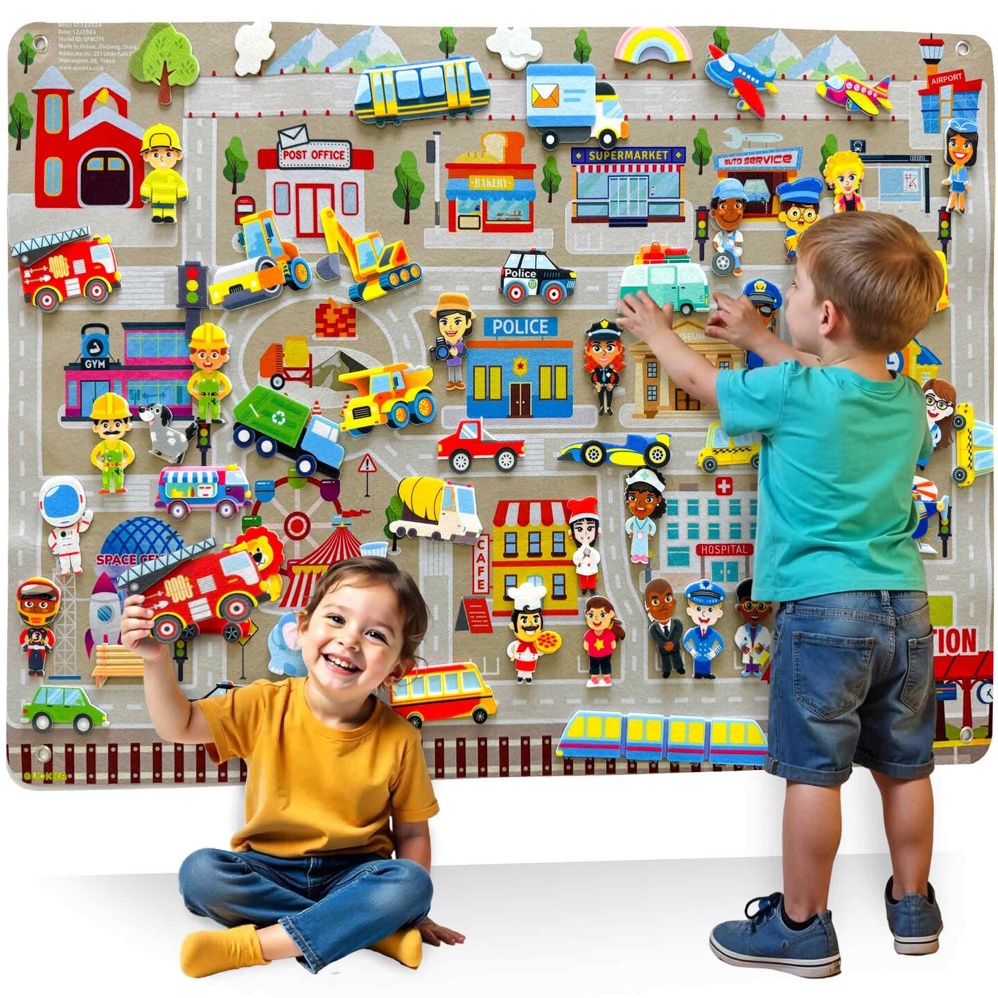 Felt Board City for Kids | Educational Flannel Toy