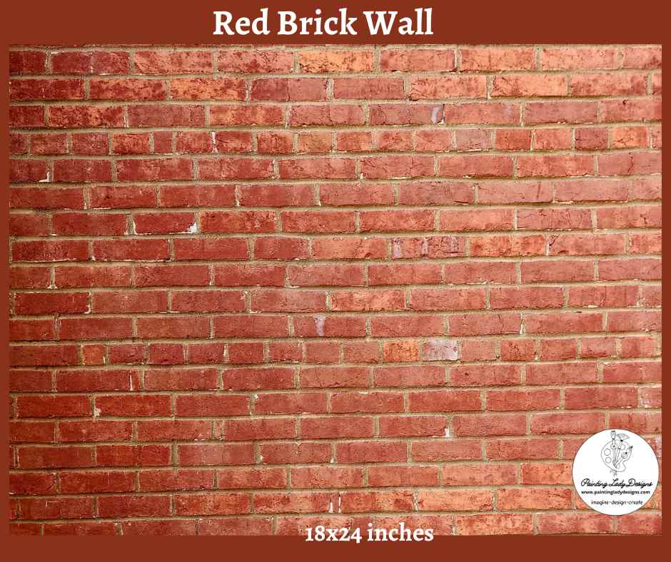 Red Brick Wall - Paper for Decoupage Crafting and Multi Media Art (18x24)