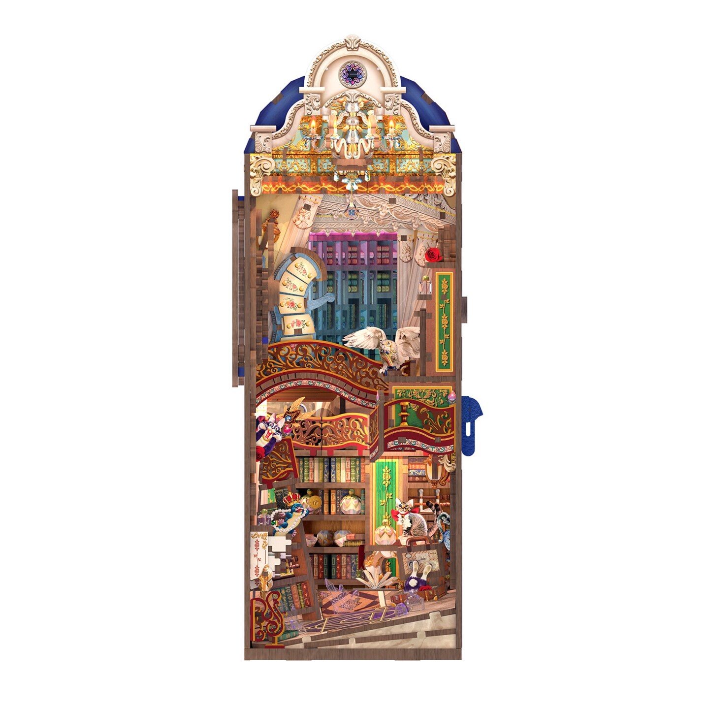 DIY Book Nook Kit - Magical Library w/ Dust Cover