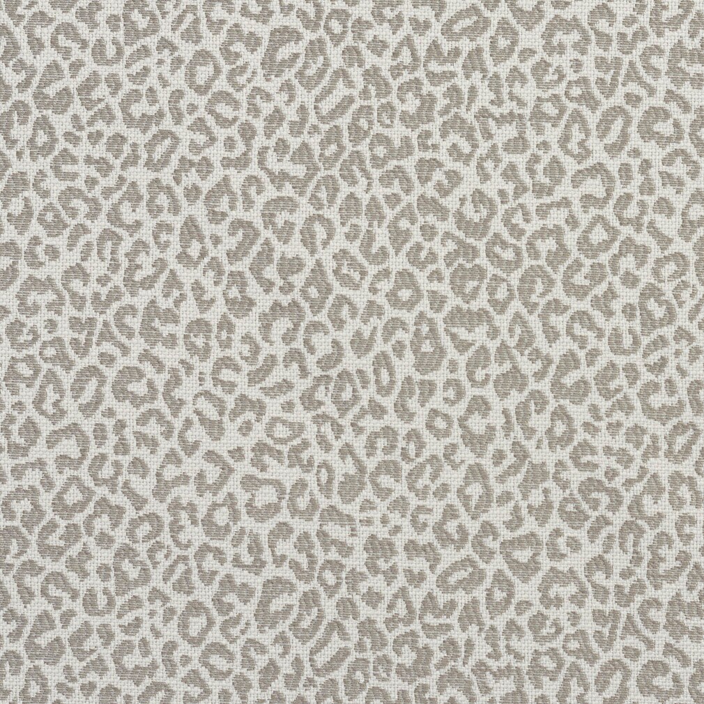 Stone - Grey & Silver Animal Print,Small Scale Upholstery Fabric 54 Inches"