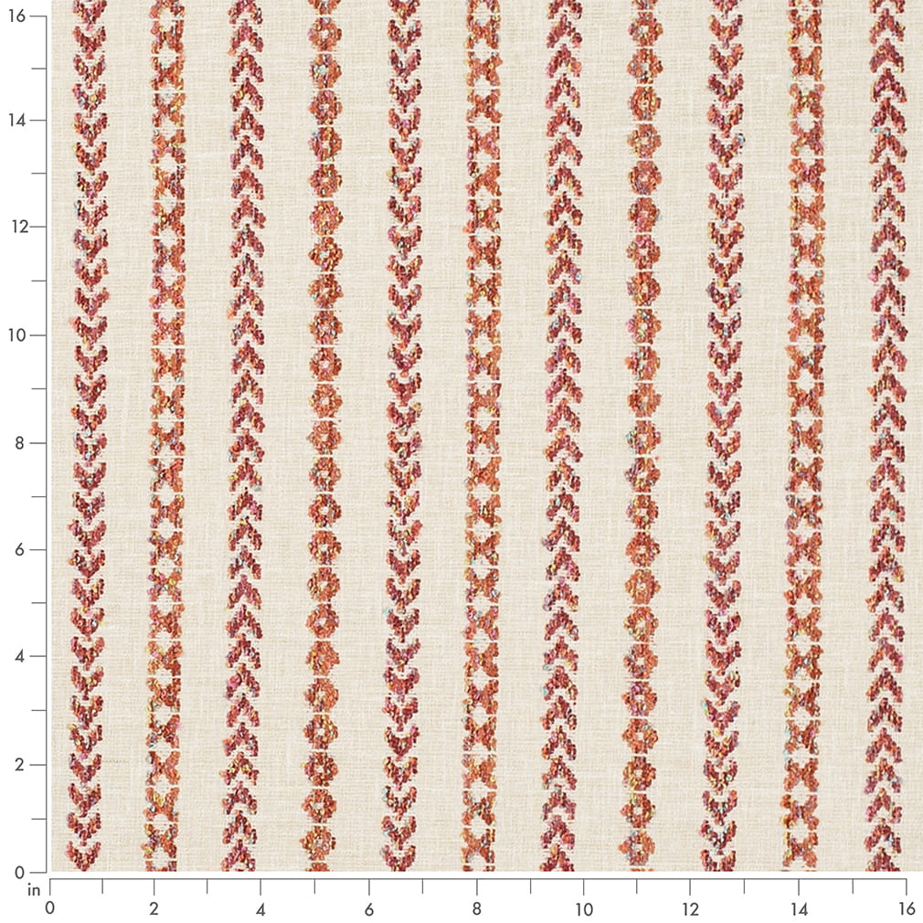 Upholstery Fabric - Coral & Peach,Orange & Rust Abstract & Geometric,Stripe Upholstery Fabric 54 Inches"