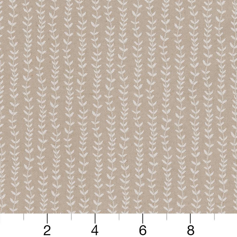 Upholstery Fabric - Beige & Taupe Leaves,Small Scale Upholstery Fabric 54 Inches"