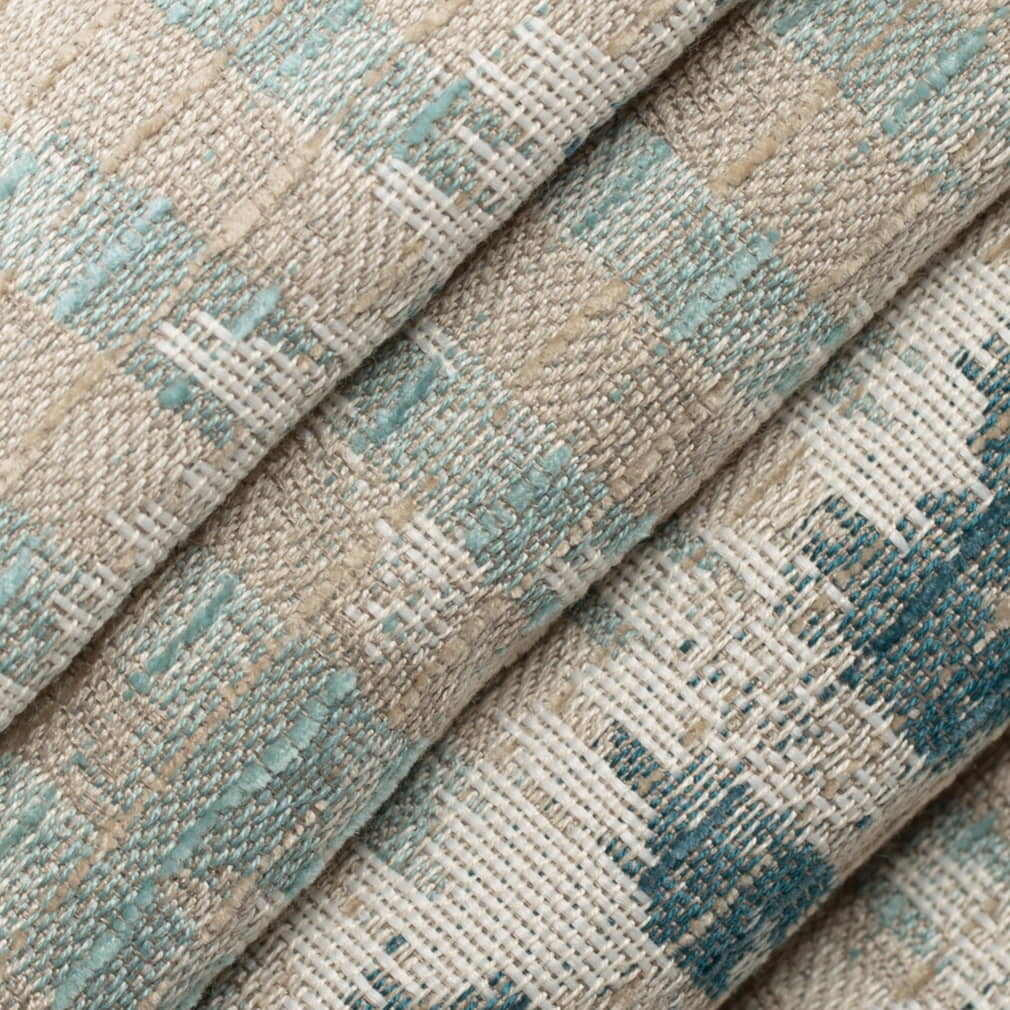 Upholstery Fabric - Aqua & Teal Abstract & Geometric Upholstery Fabric 54 Inches"