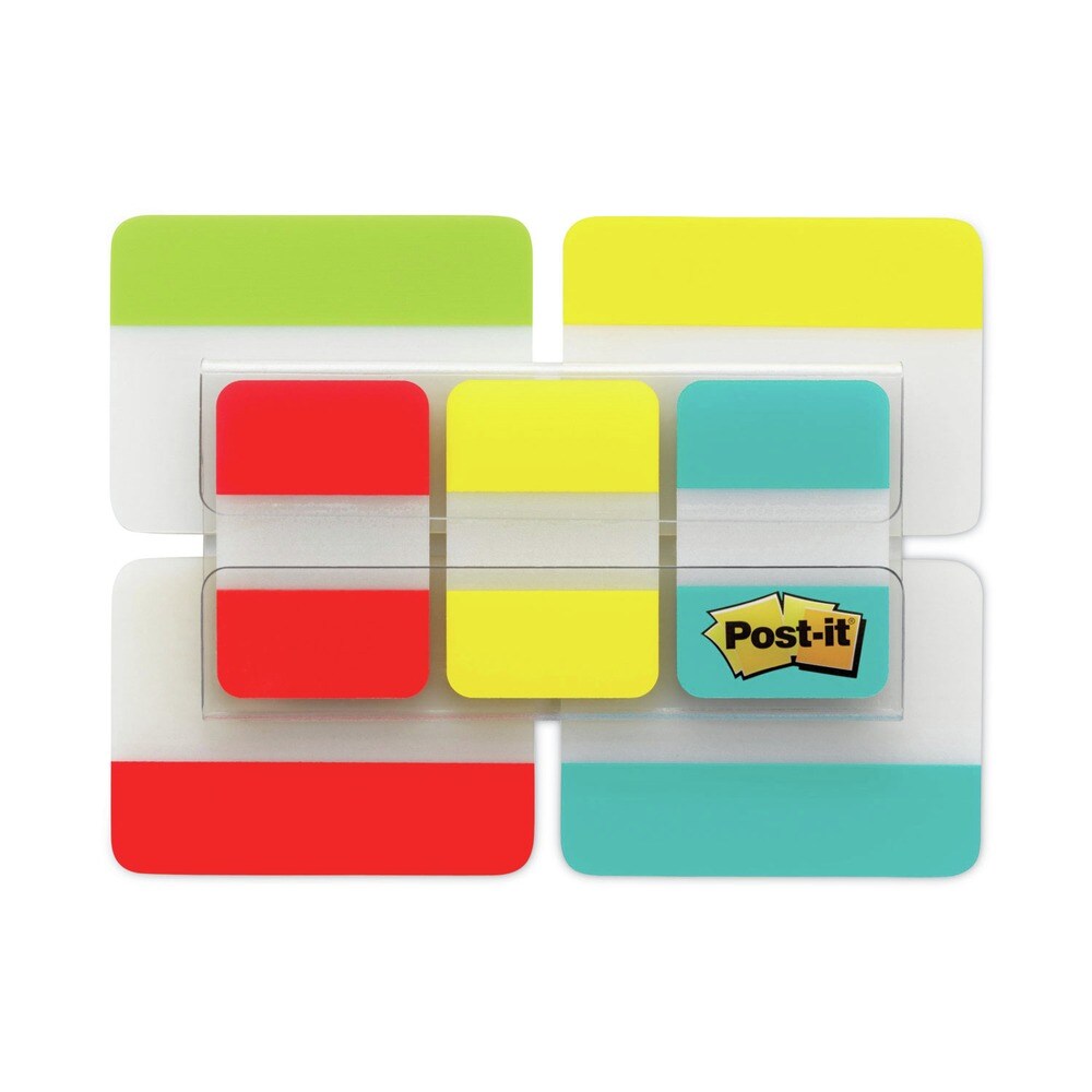 Post-it Tabs Plain Solid Color Tabs Value Pack - Assorted Colors and Sizes (114/Pack)