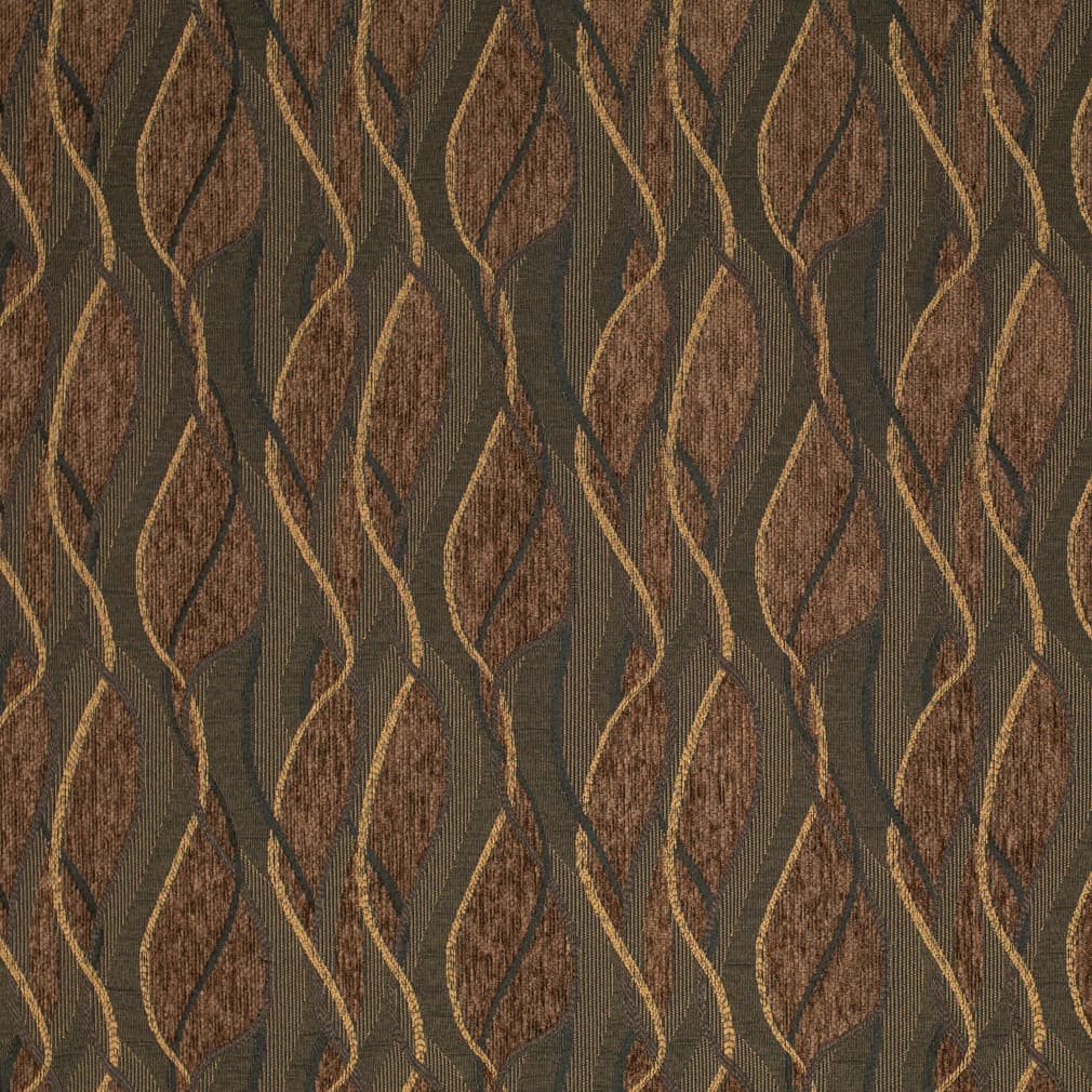 Sable - Brown Abstract Geometric Upholstery Fabric 54 Inches"