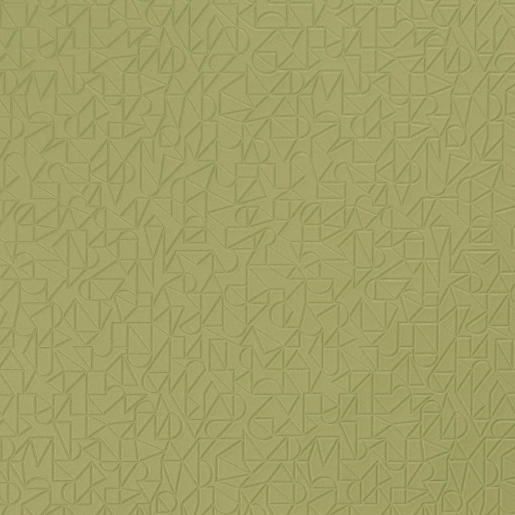 Citrus - Green Abstract Geometric,small Scale Upholstery Fabric 54 Inches"