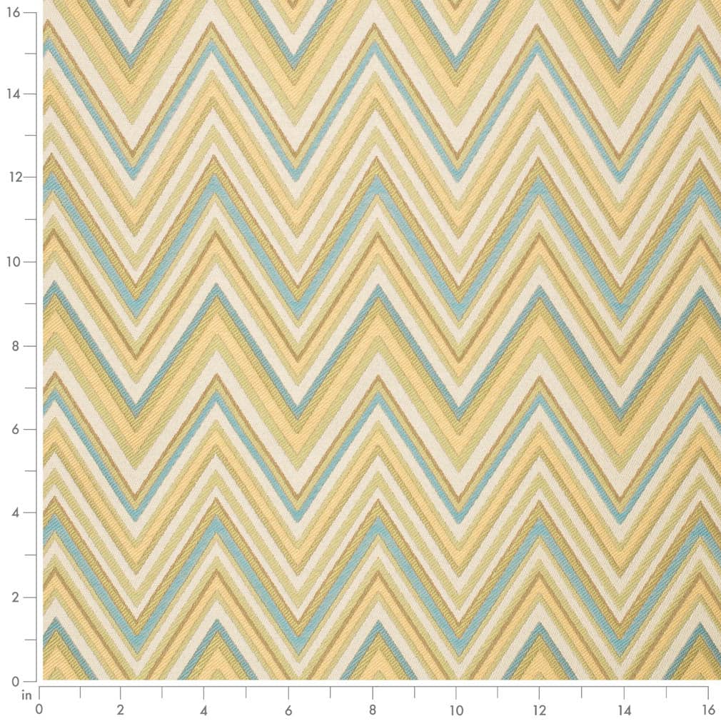 Oasis - Aqua Teal,green Abstract Geometric,herringbone Chevron Upholstery Fabric 54 Inches"