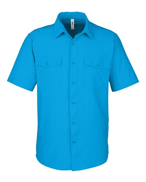 CORE365 Men’s Ultra UVP Short Sleeve Shirt Marina Style with Mesh Lining