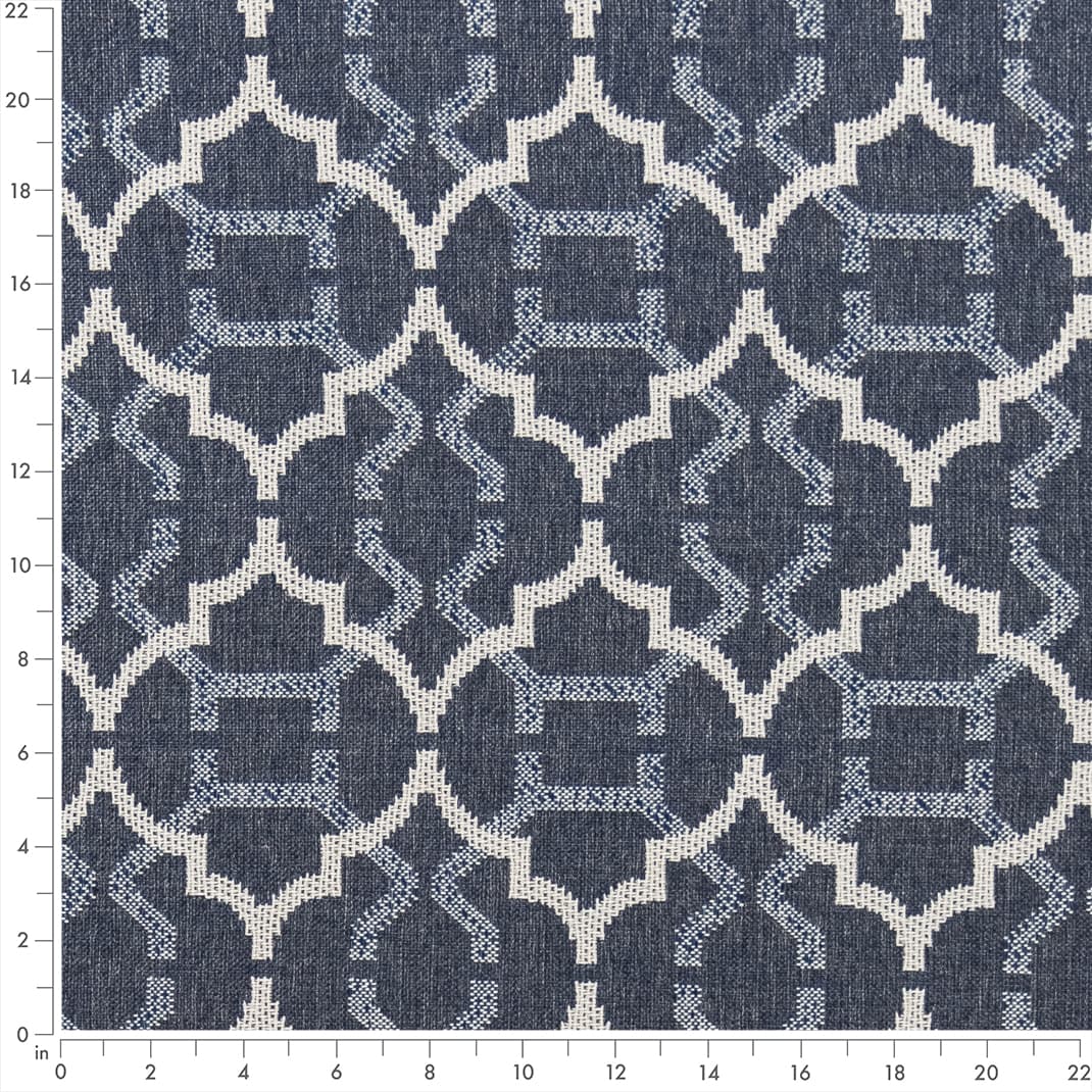 Upholstery Fabric - Blue Abstract & Geometric Upholstery Fabric 54 Inches"