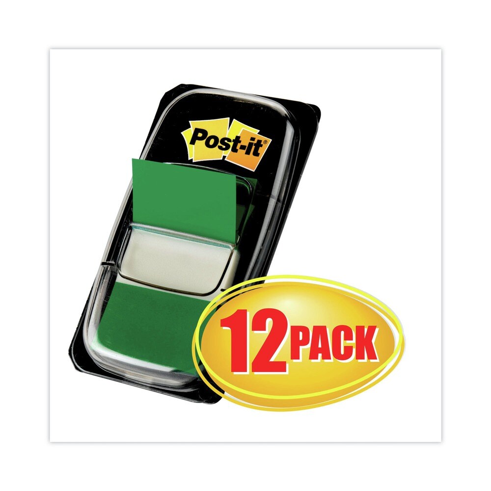 Post-it Flags Marking Page Flags in Dispensers - Green (600/Box)