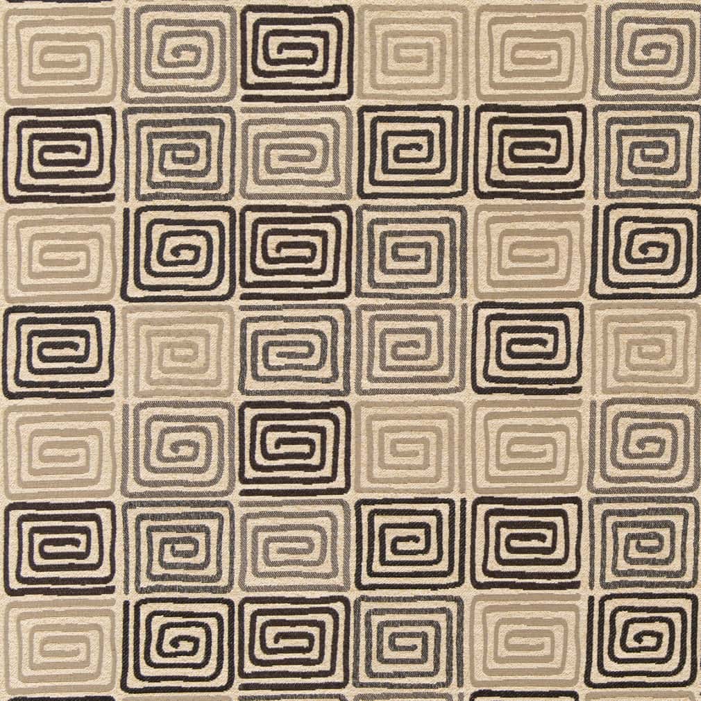 Granite - Grey Silver Abstract Geometric,greek Key Upholstery Fabric 54 Inches"