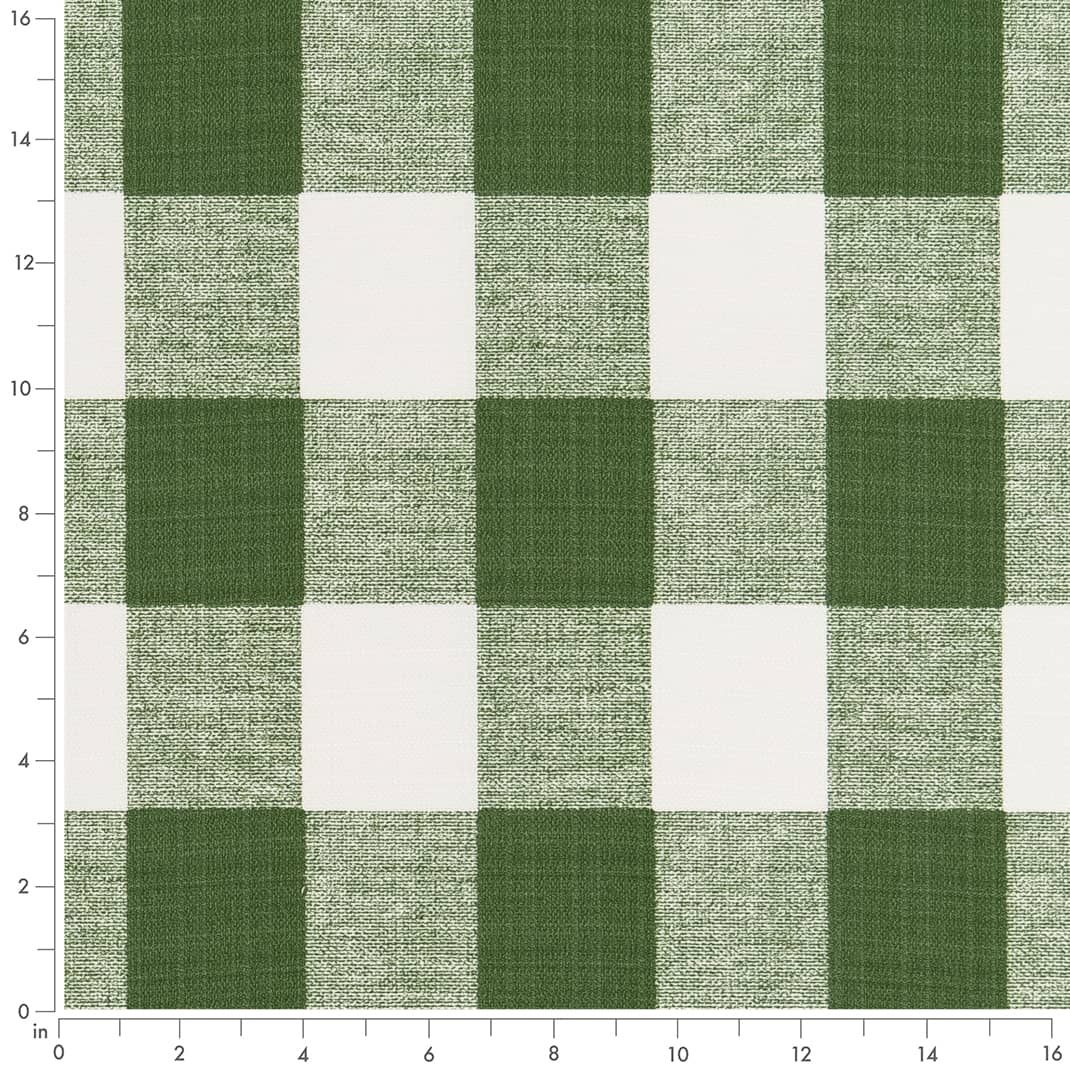 Clover - Green Check & Houndstooth,Plaid Upholstery Fabric 54 Inches"