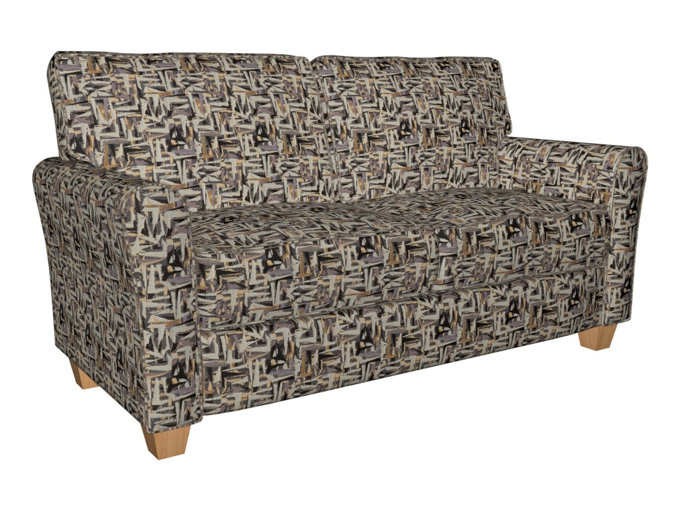 Curry/Abstract - Black,Brown Abstract &#x26; Geometric Upholstery Fabric 54 Inches&#x22;
