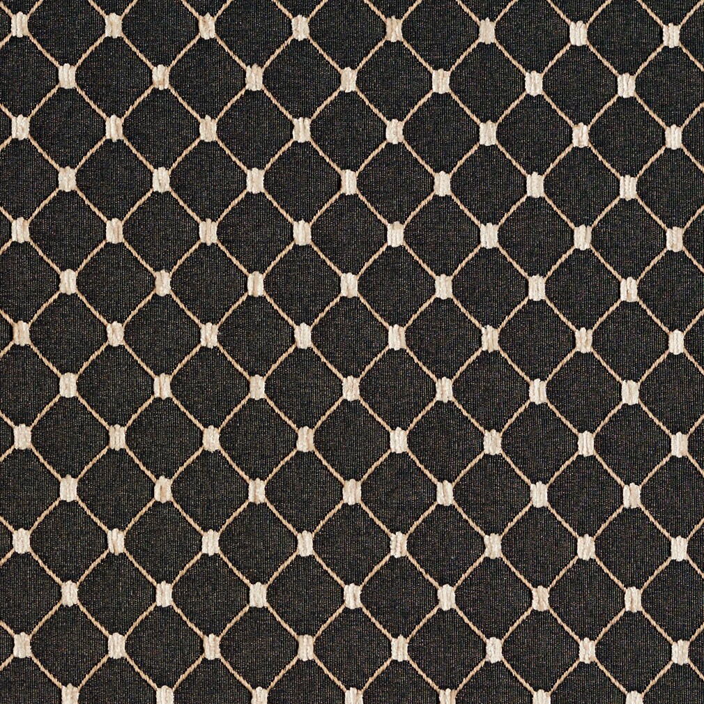 Onyx/Diamond - Black Diamonds,Small Scale Upholstery Fabric 54 Inches&#x22;