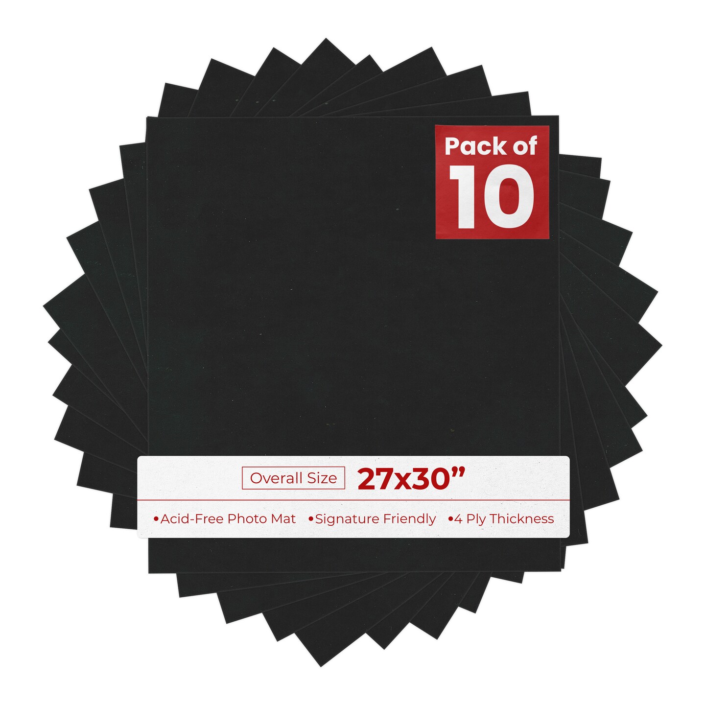 Black Suede 27x30 Uncut Mat Board - Blank Sheets, No Opening, Color ...