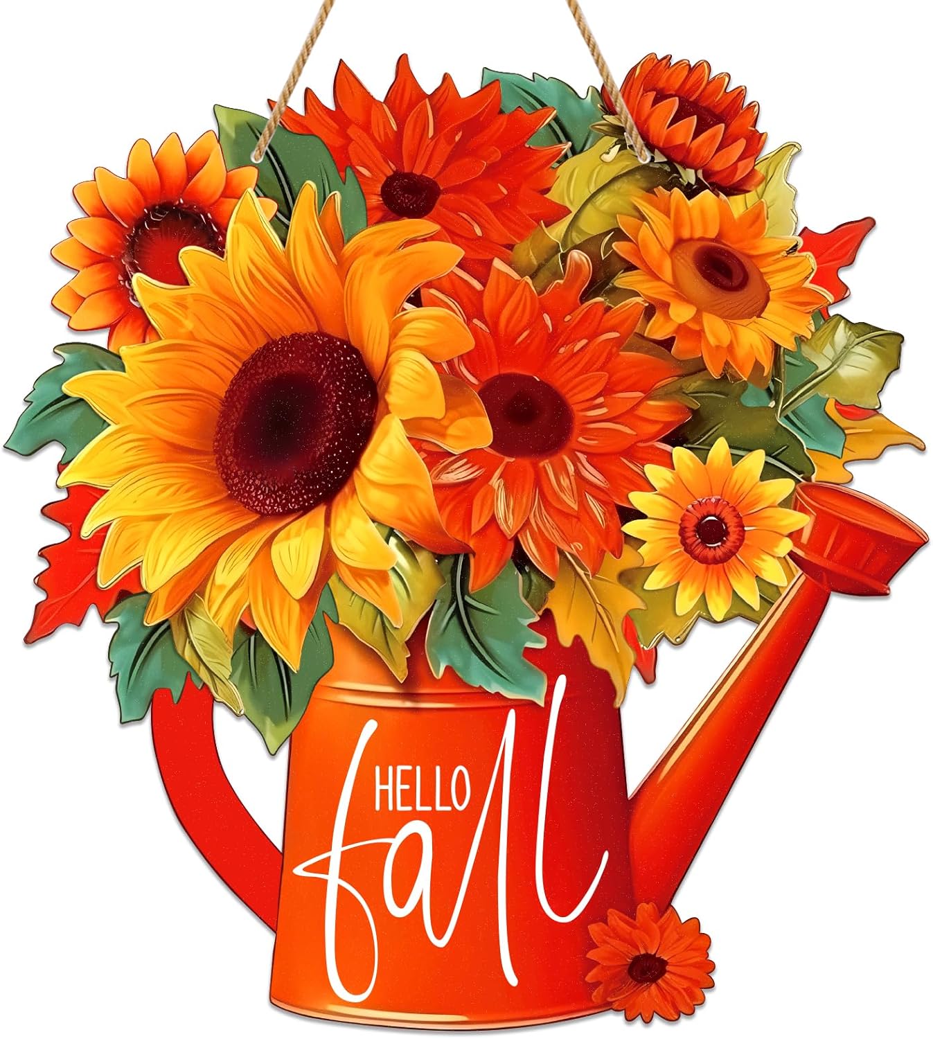 Hello Fall Door Sign - 11.2&#x27;&#x27; x 12(1 - Sunflower)