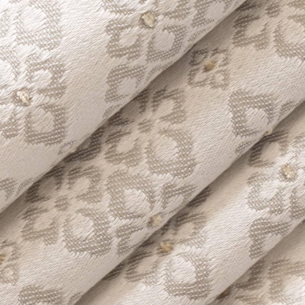 Taupe Fade Resistant Diamond Woven Pattern Upholstery Fabric by The Yard - SKU: Waverly Taupe