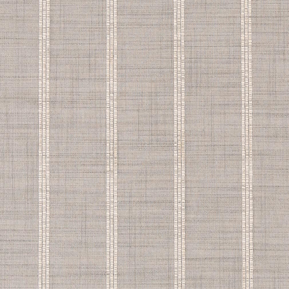 Grey Stain Resistant Performance Pet Friendly Stripe Woven Pattern Upholstery Fabric by The Yard - SKU: Addison Fog