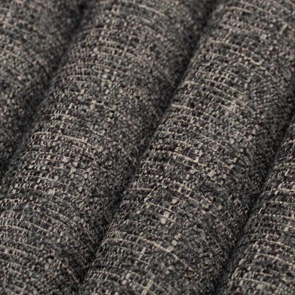 Grey Chenille Textured Upholstery Fabric by The Yard - SKU: Declan Lead