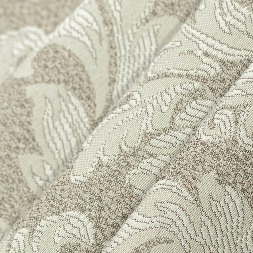 Natural Damask Woven Pattern Upholstery Fabric by The Yard - SKU: Huey Beige