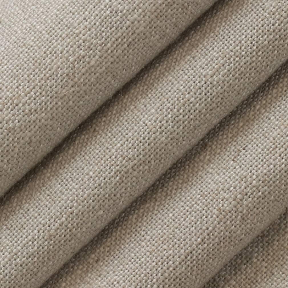 Taupe OEKA-TEX Standard 100 Certified Plain Linen Blend Upholstery Fabric by The Yard - SKU: Ross Taupe