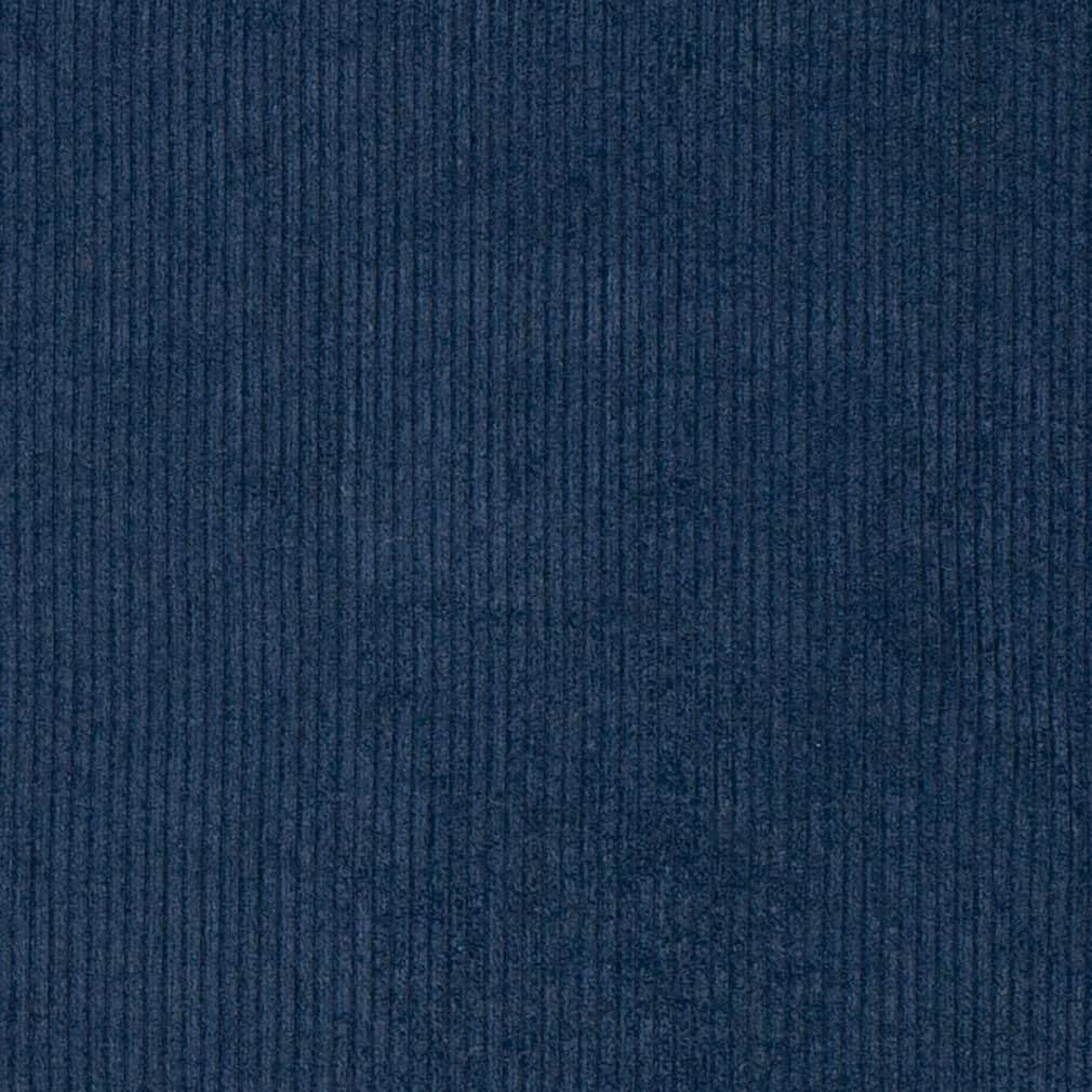 Blue Small Scale Corduroy Chenille Upholstery Fabric by The Yard - SKU: Cosmo Indigo
