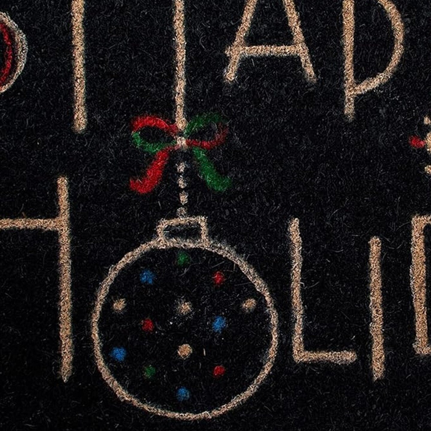 Edge Collections - Durable Christmas Tree Outdoor Doormat - 1 Piece