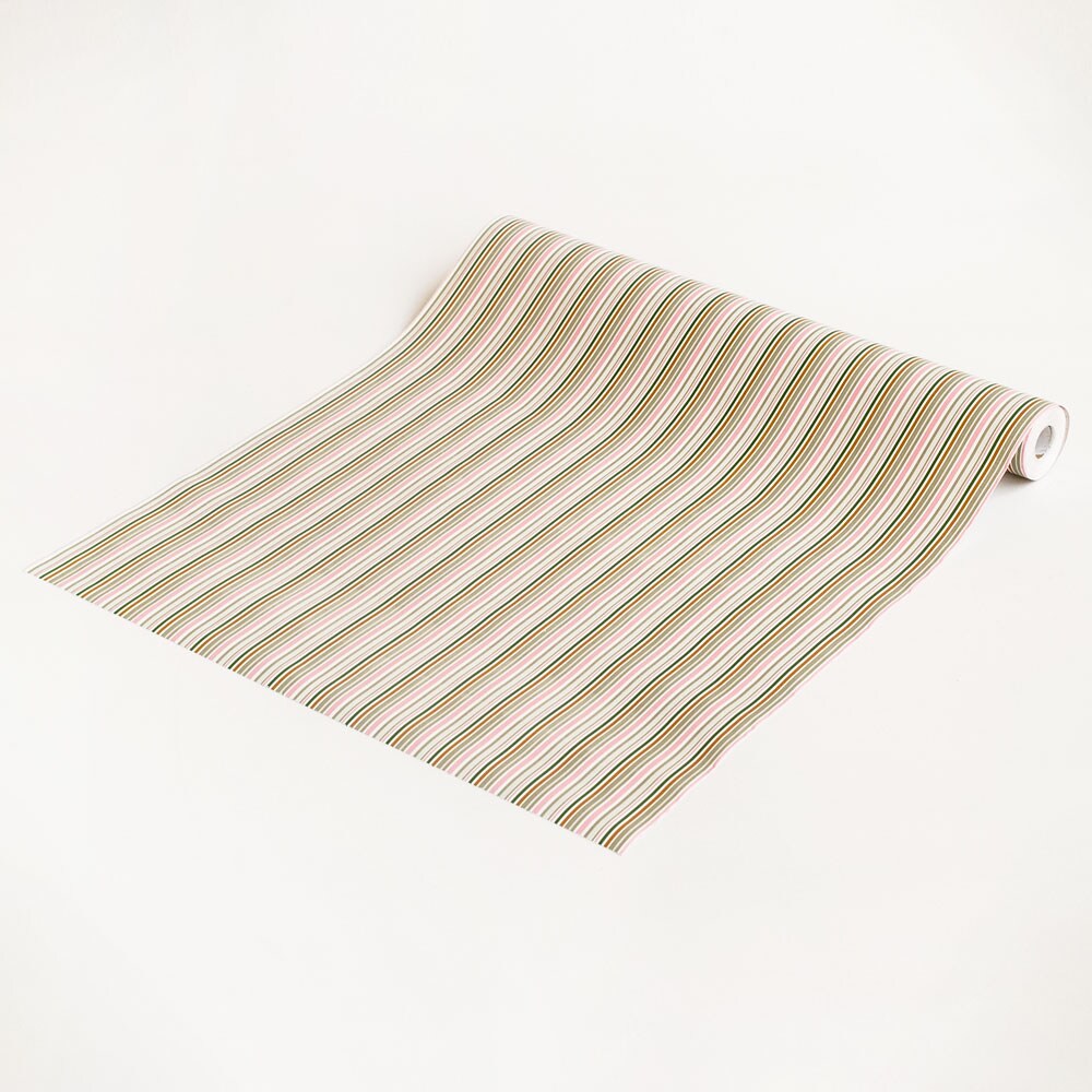 Removable Colorful Stripe Wallpaper Roll for Bedroom or Living Room