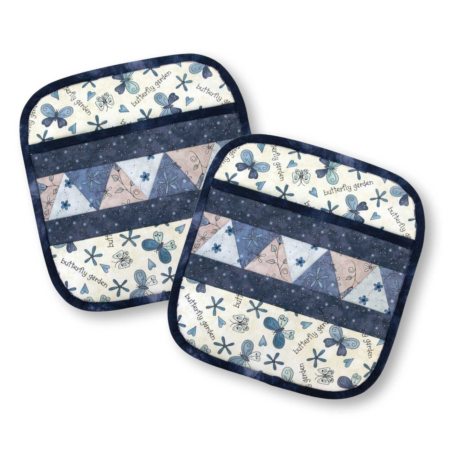 AccuQuilt Potholders Quilt-As-You-Go Kit (2-Pack) – DIY Quilted Kitchen Potholder Sewing Kit