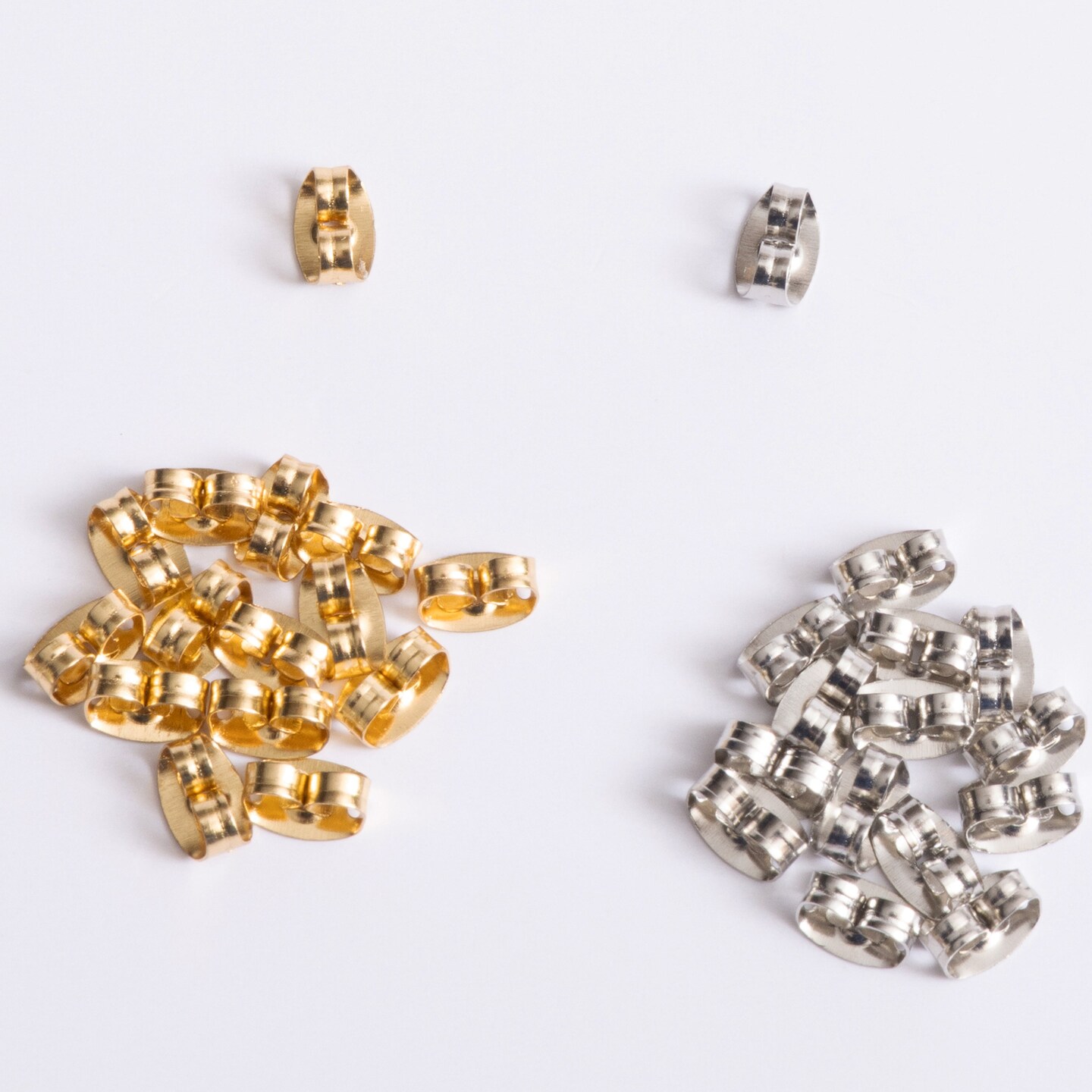 Jewelry Made By Me® Metal Earring Back Replacements, Gold and Silver