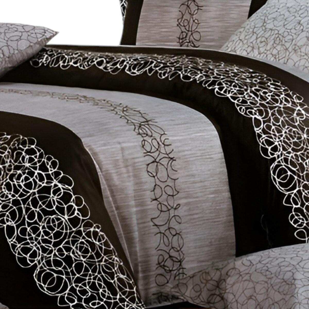 Abstract Cotton Duvet Cover Set Twin with Fitted Sheet and Pillowcases