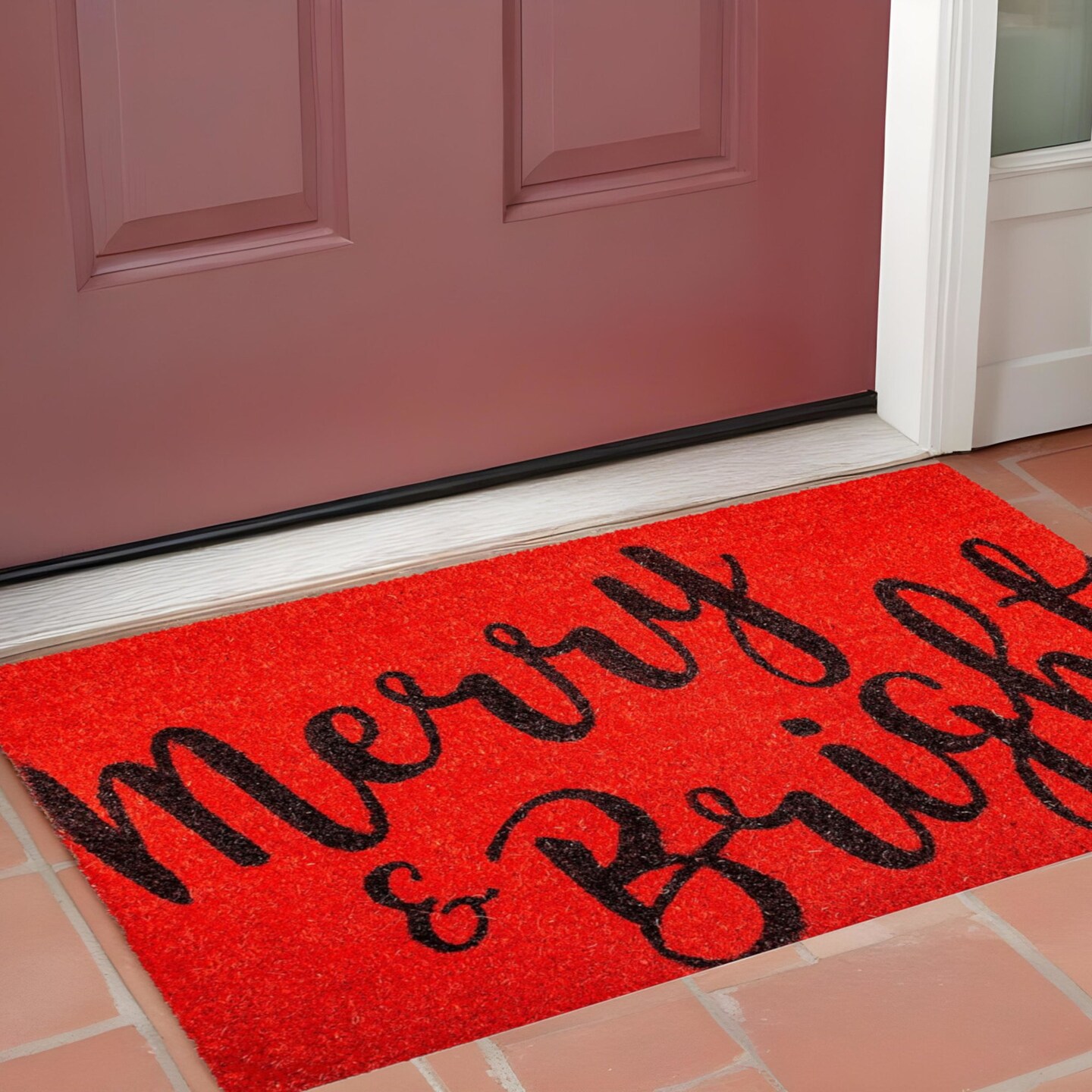 Edge Collections - Festive Snowflake Christmas Doormat - 1 Piece