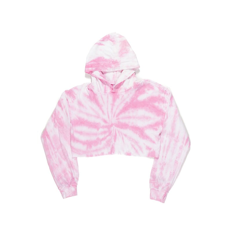 Women&#x27;s Cropped Tie Dye Hoodie