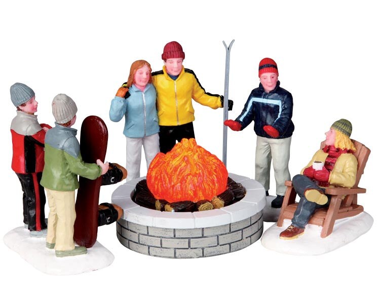 LEMAX Fire Pit, set of 5, Battery Operated (4.5V) #04223