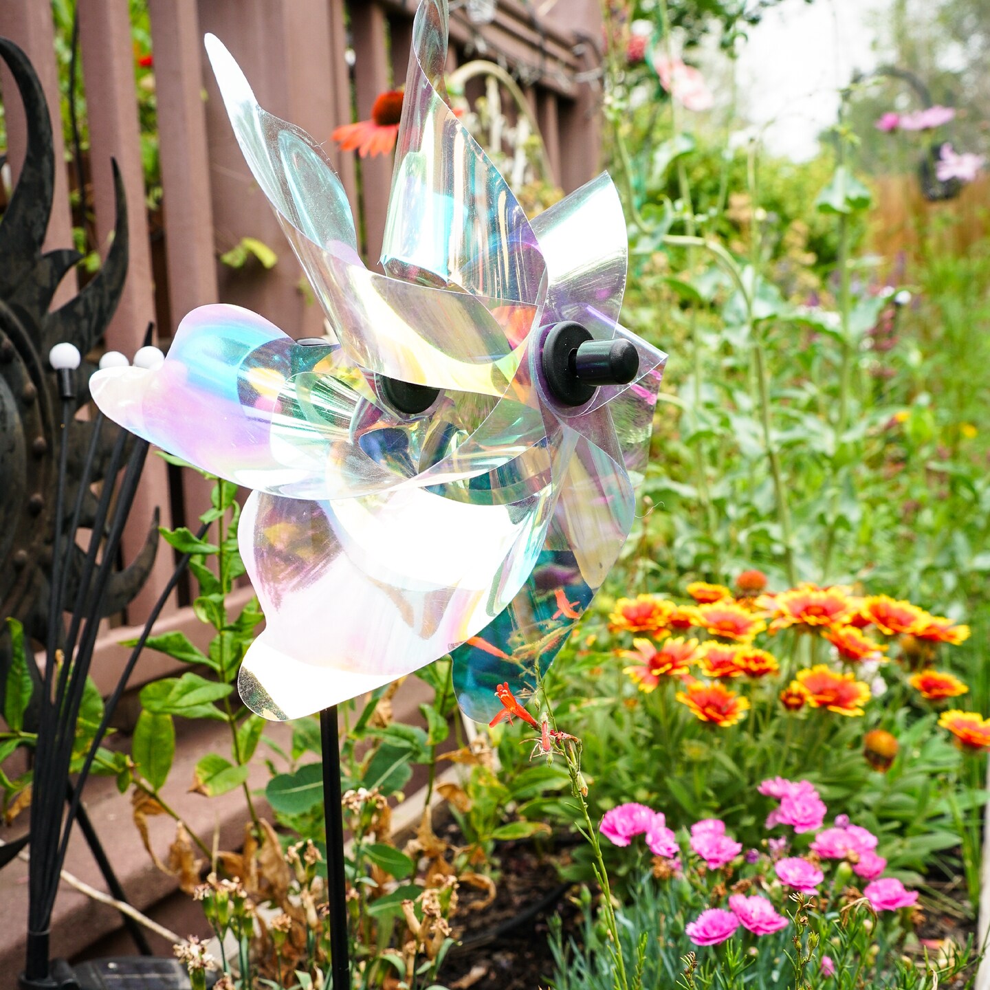 12-inch Iridescent Pinwheel Spinner