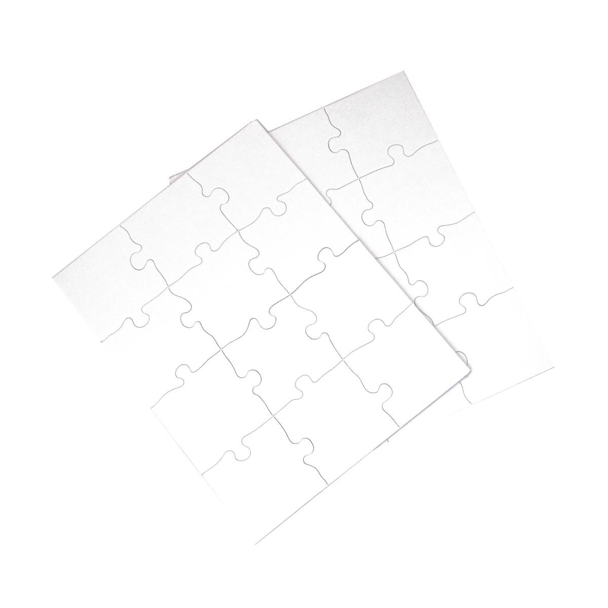Inovart 8.5 x 11 in. Puzzle-It Blank Puzzles - 12 Piece - 24 Per Pack