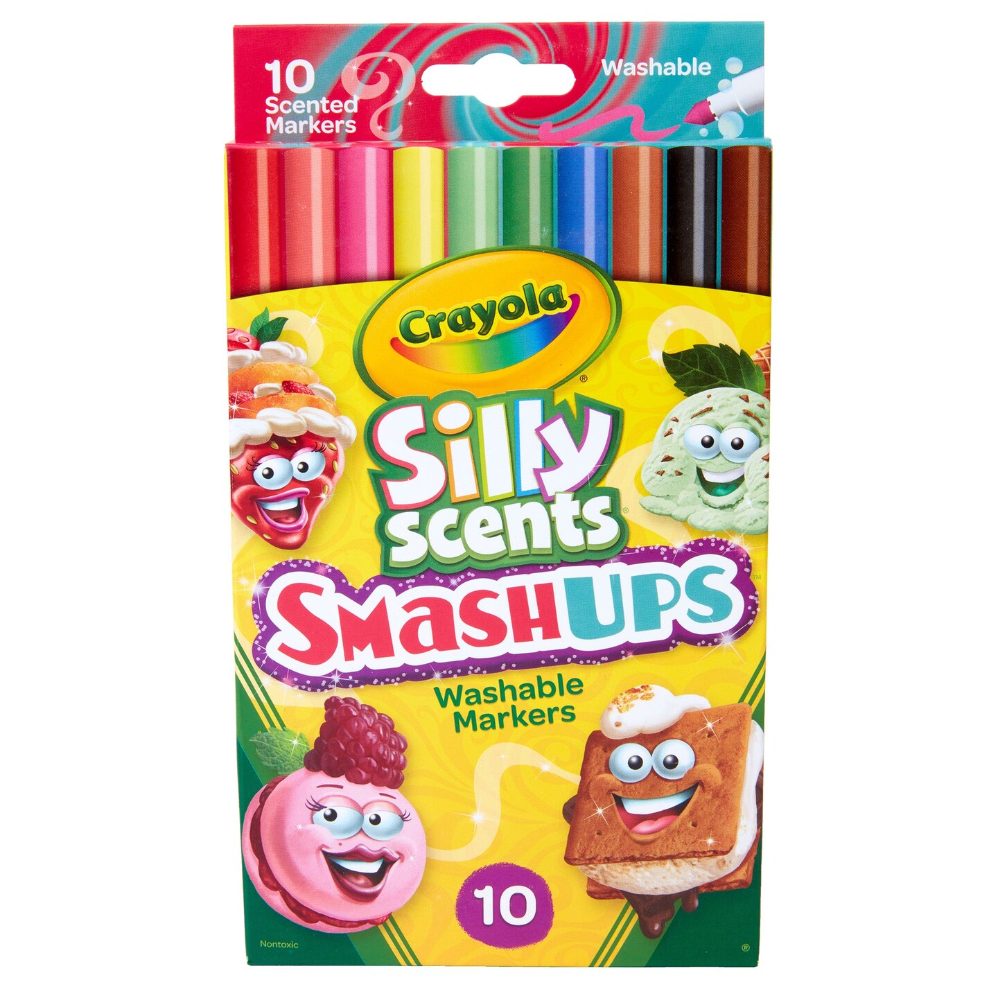 Silly Scents™ Smash Ups Slim Washable Scented Markers, 10 Count