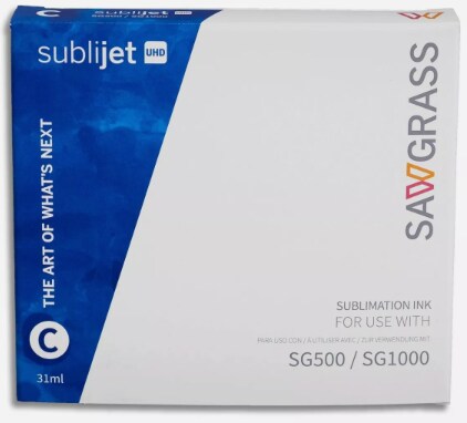 Sawgrass SubliJet-UHD Ink SG500 & SG1000 - Cyan (C) 31 ML 609102