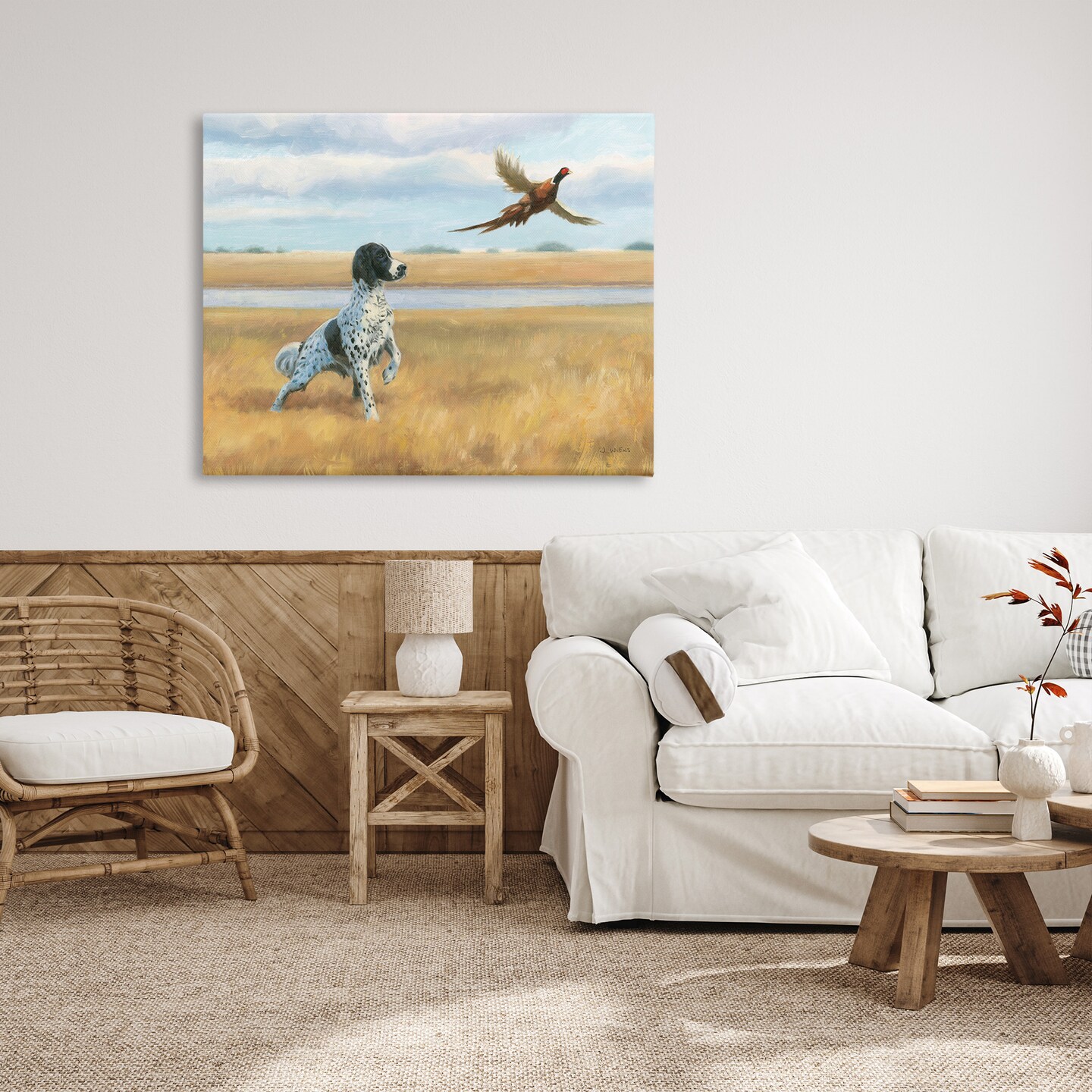 Stupell Industries Pointer Dog &#x26; Pheasant Canvas Wall Art