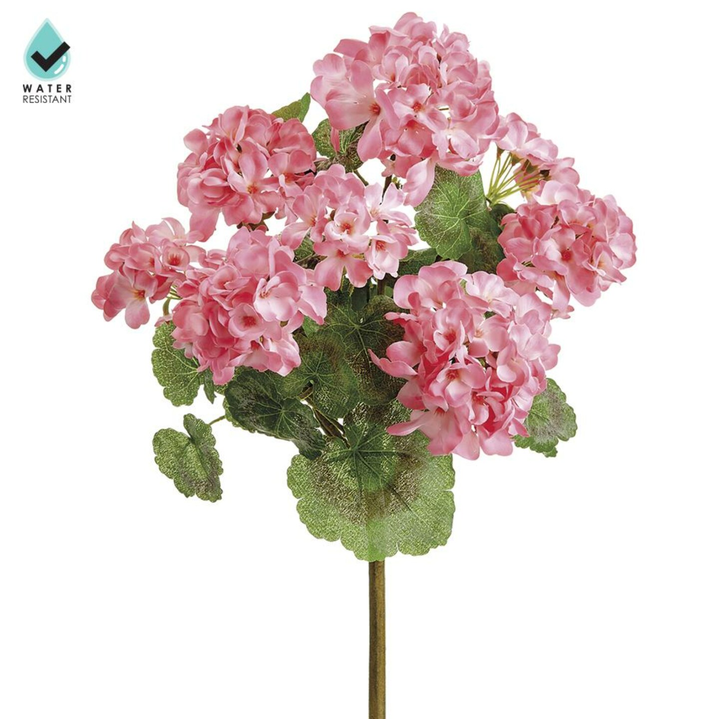 Allstate Artificial Geranium Floral Bush Spray - 18&#x22; - Pink