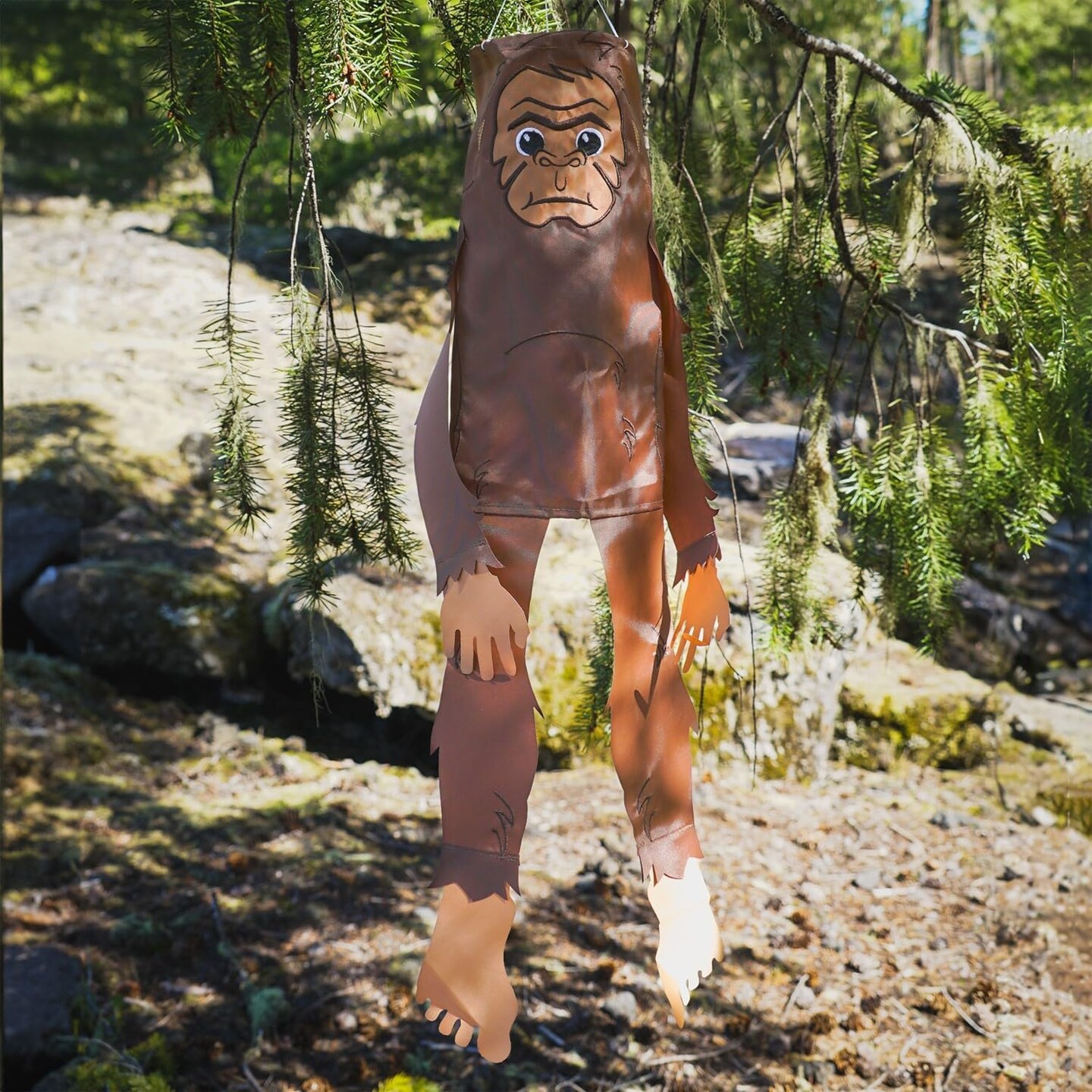 In the Breeze 5229 &#x2014; Baby Bigfoot 30-inch Breeze Buddy &#x2014; Cute Sasquatch Windsock &#x2014; Novelty Outdoor D&#xE9;cor