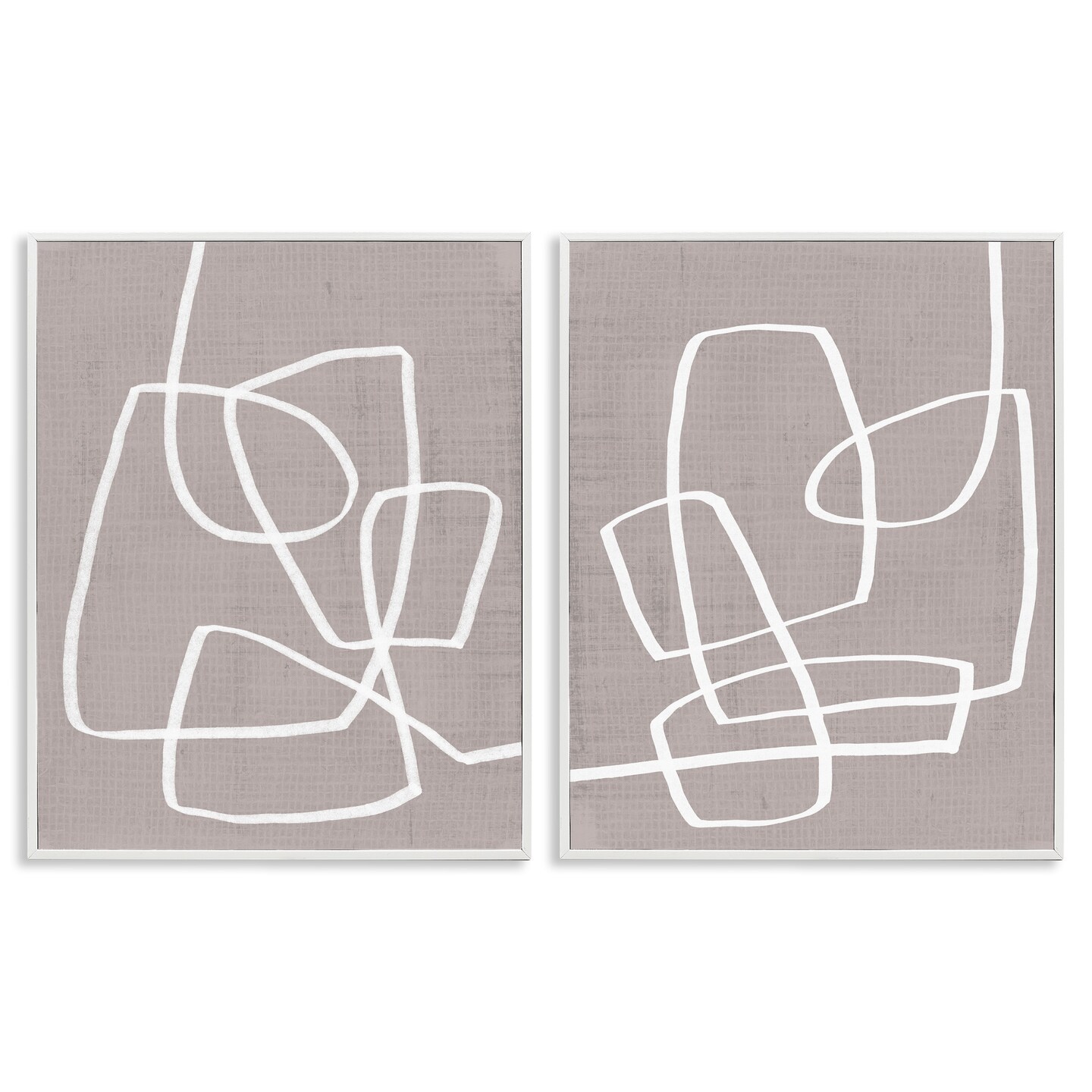 Stupell Industries Minimal Abstract Busy Line Framed Giclee Art