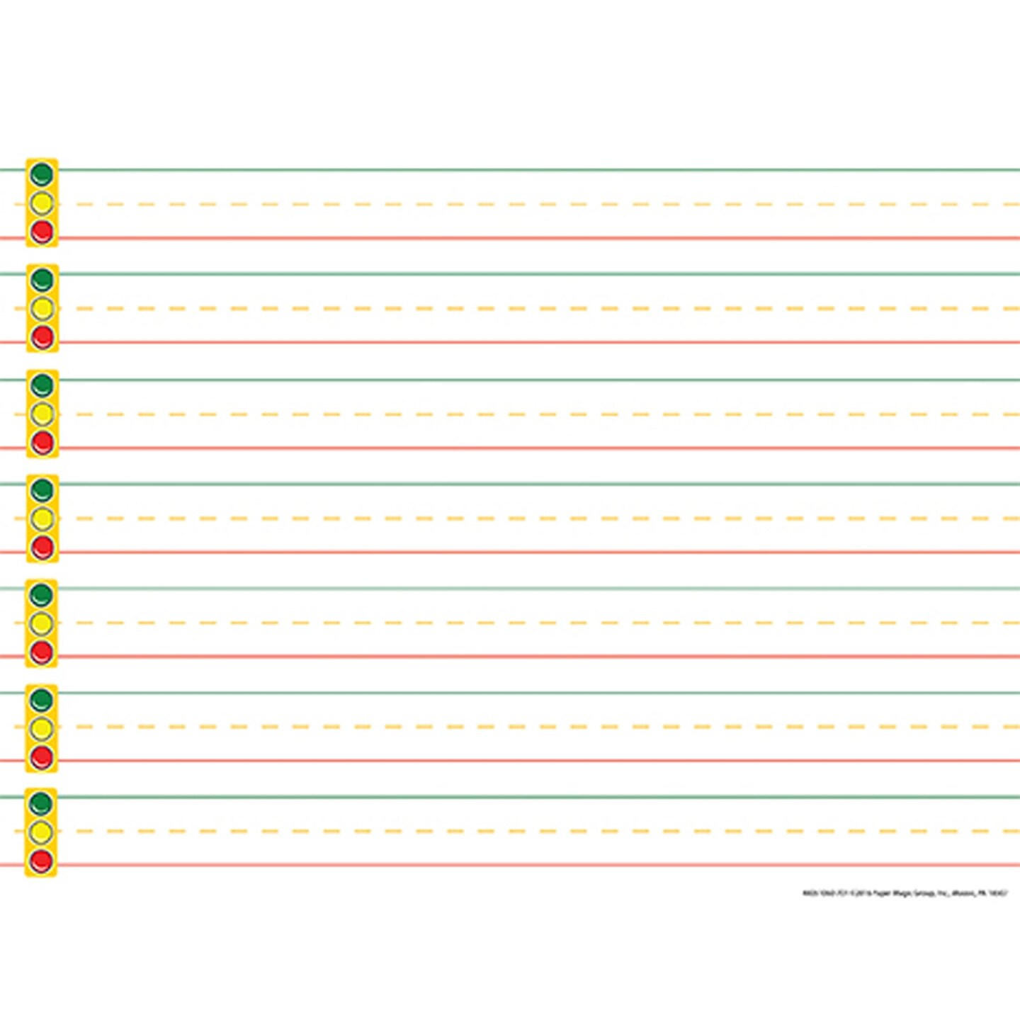 Stop Light Paper Practice Paper Notepad, 50 Sheets