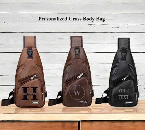 custom mens leather charging backpack Yukon Crazy Horse - Fits 16