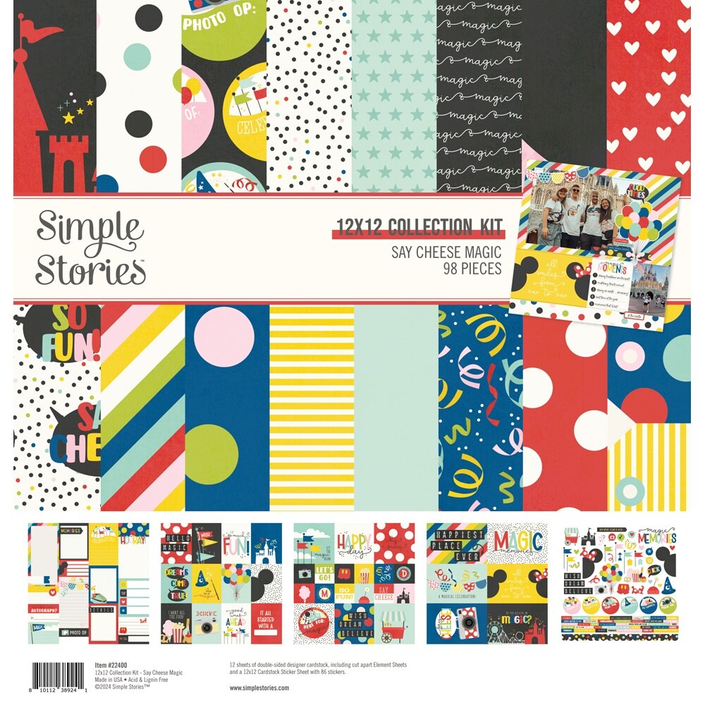 Simple Stories Collection Kit 12&#x22;X12&#x22;-Say Cheese Magic