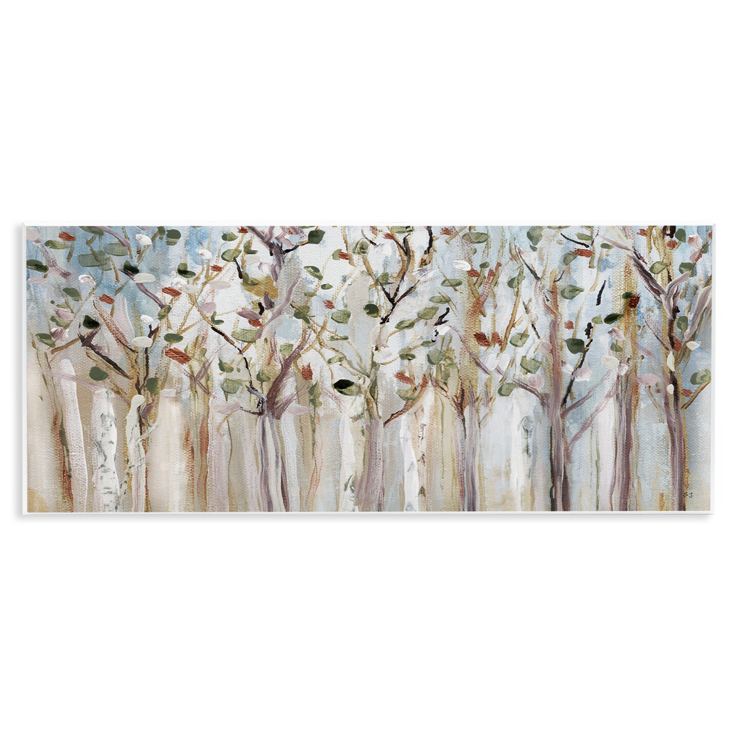 Stupell Industries Bare Branch Trees Birch Forest Wall Plaque Art