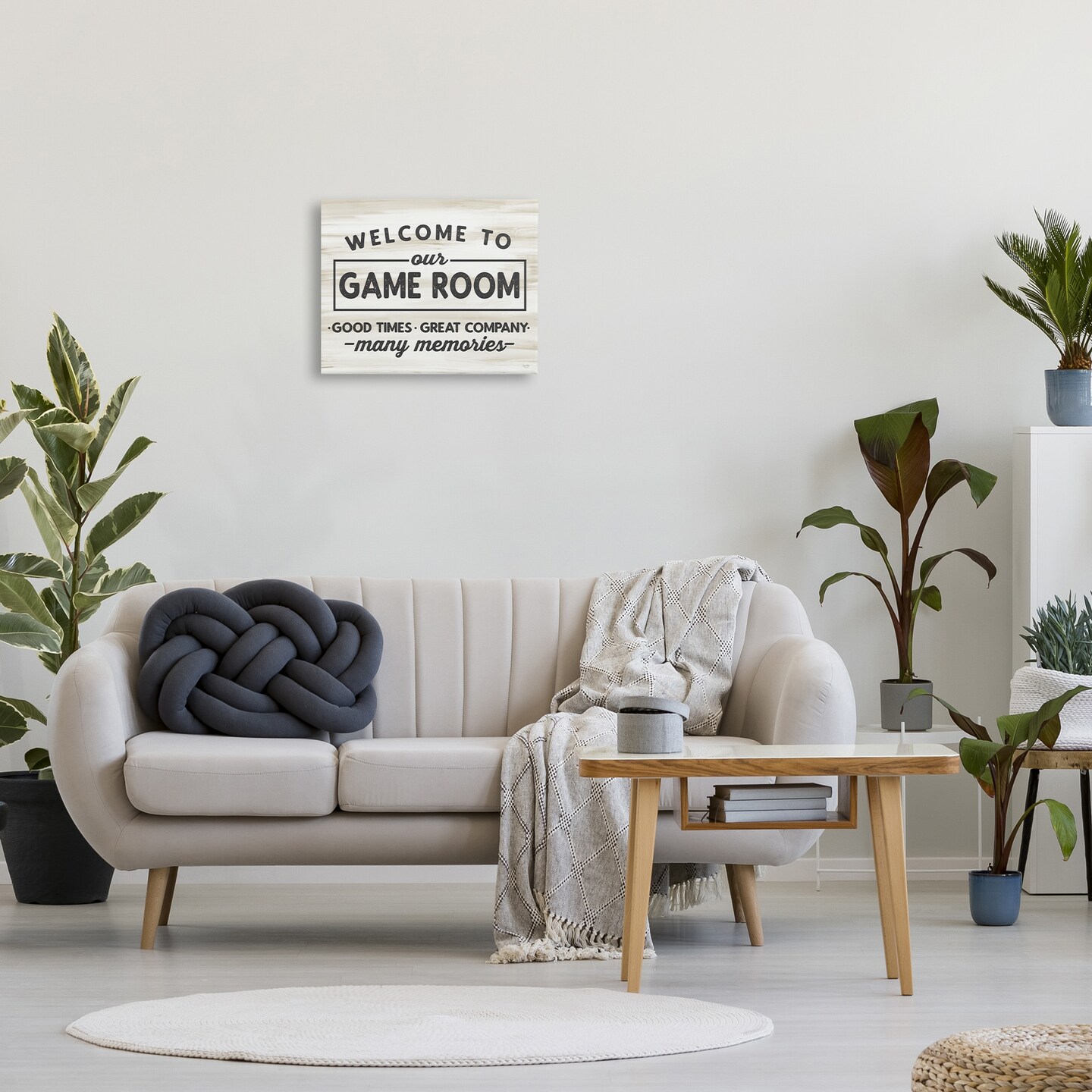 Stupell Industries Welcome To Game Room Canvas Wall Art